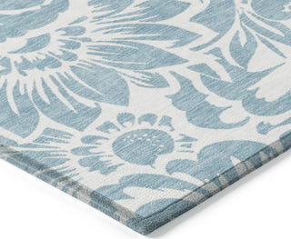 Piper Looms Chantille Floral ACN551 Denim Area Rug