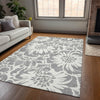 Piper Looms Chantille Floral ACN551 Gray Area Rug
