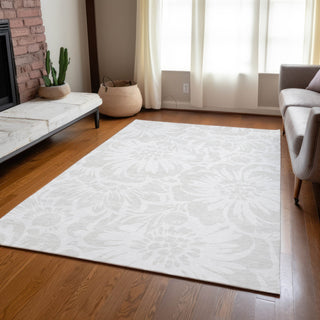 Piper Looms Chantille Floral ACN551 Ivory Area Rug