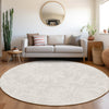 Piper Looms Chantille Floral ACN551 Ivory Area Rug