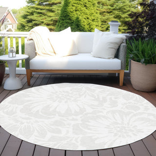 Piper Looms Chantille Floral ACN551 Ivory Area Rug