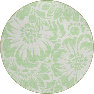 Piper Looms Chantille Floral ACN551 Mint Area Rug