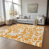 Piper Looms Chantille Floral ACN551 Orange Area Rug