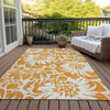 Piper Looms Chantille Floral ACN551 Orange Area Rug