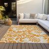 Piper Looms Chantille Floral ACN551 Orange Area Rug