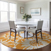 Piper Looms Chantille Floral ACN551 Orange Area Rug