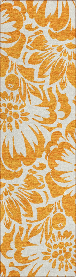 Piper Looms Chantille Floral ACN551 Orange Area Rug