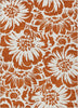 Piper Looms Chantille Floral ACN551 Paprika Area Rug