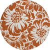 Piper Looms Chantille Floral ACN551 Paprika Area Rug