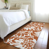 Piper Looms Chantille Floral ACN551 Paprika Area Rug