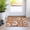 Piper Looms Chantille Floral ACN551 Paprika Area Rug