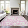 Piper Looms Chantille Floral ACN551 Pink Area Rug