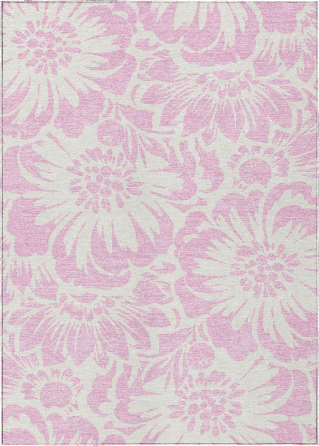 Piper Looms Chantille Floral ACN551 Pink Area Rug