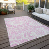 Piper Looms Chantille Floral ACN551 Pink Area Rug