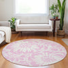 Piper Looms Chantille Floral ACN551 Pink Area Rug