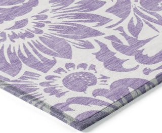 Piper Looms Chantille Floral ACN551 Purple Area Rug