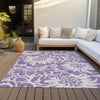 Piper Looms Chantille Floral ACN551 Purple Area Rug