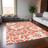 Piper Looms Chantille Floral ACN551 Salmon Area Rug