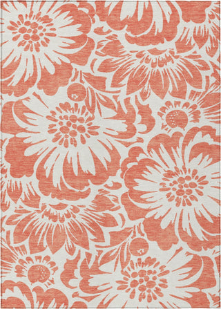 Piper Looms Chantille Floral ACN551 Salmon Area Rug