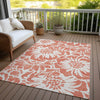 Piper Looms Chantille Floral ACN551 Salmon Area Rug