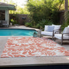 Piper Looms Chantille Floral ACN551 Salmon Area Rug