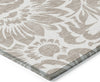 Piper Looms Chantille Floral ACN551 Taupe Area Rug