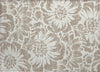 Piper Looms Chantille Floral ACN551 Taupe Area Rug