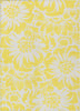 Piper Looms Chantille Floral ACN551 Yellow Area Rug