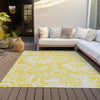 Piper Looms Chantille Floral ACN551 Yellow Area Rug