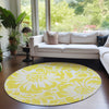 Piper Looms Chantille Floral ACN551 Yellow Area Rug