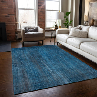 Piper Looms Chantille Stripes ACN552 Blue Area Rug