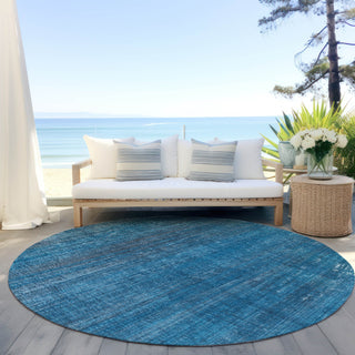 Piper Looms Chantille Stripes ACN552 Blue Area Rug