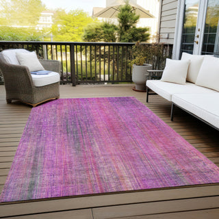 Piper Looms Chantille Stripes ACN552 Lilac Area Rug