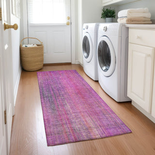 Piper Looms Chantille Stripes ACN552 Lilac Area Rug