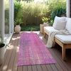 Piper Looms Chantille Stripes ACN552 Lilac Area Rug