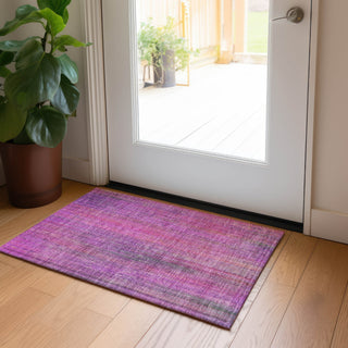 Piper Looms Chantille Stripes ACN552 Lilac Area Rug