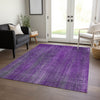 Piper Looms Chantille Stripes ACN552 Purple Area Rug