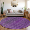 Piper Looms Chantille Stripes ACN552 Purple Area Rug