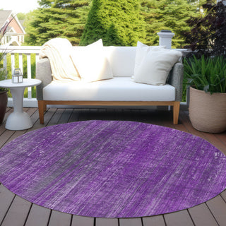 Piper Looms Chantille Stripes ACN552 Purple Area Rug