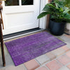 Piper Looms Chantille Stripes ACN552 Purple Area Rug