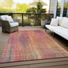 Piper Looms Chantille Stripes ACN552 Red Area Rug