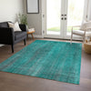 Piper Looms Chantille Stripes ACN552 Teal Area Rug