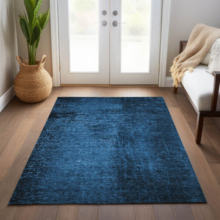 Piper Looms Chantille Organic ACN554 Navy Area Rug