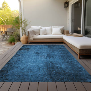 Piper Looms Chantille Organic ACN554 Navy Area Rug