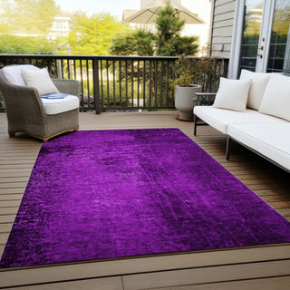 Piper Looms Chantille Organic ACN554 Purple Area Rug