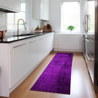 Piper Looms Chantille Organic ACN554 Purple Area Rug