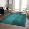 Piper Looms Chantille Organic ACN554 Teal Area Rug