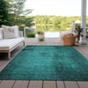 Piper Looms Chantille Organic ACN554 Teal Area Rug