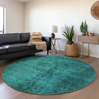 Piper Looms Chantille Organic ACN554 Teal Area Rug