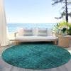 Piper Looms Chantille Organic ACN554 Teal Area Rug